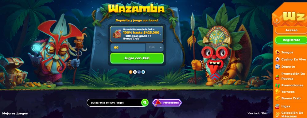 Wazamba casino